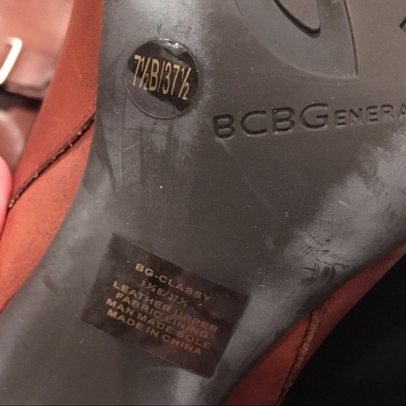 BCBGeneration Leather Over Knee Buckle Boots - Picture 7 of 8